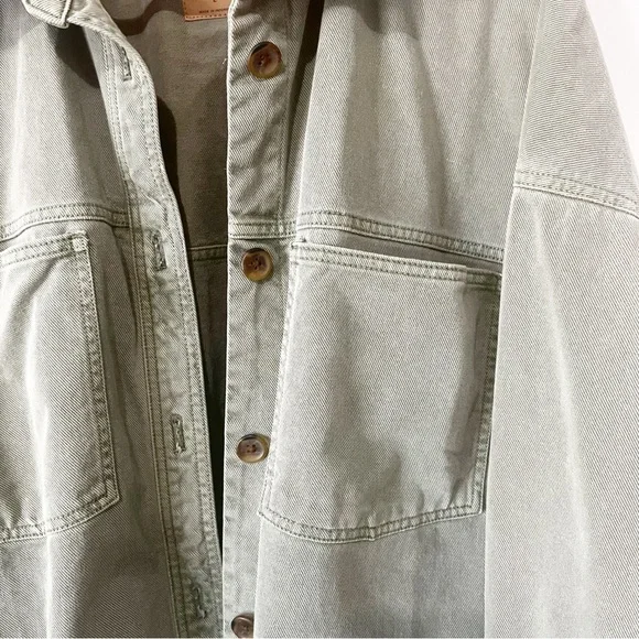 GAP Olive Green Shirt Jacket L - Picture 4 of 7